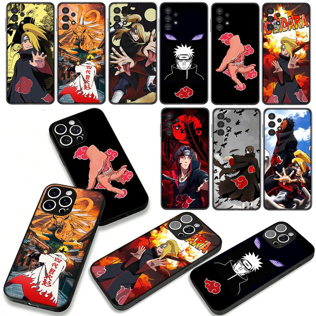Narutos Deidara Itachi Akatsuki Pain Case for Motorola Moto G04 G13 G14 g45 G23 G32 G34 G35 G64 G82 G84 G53 G60 G72 E14 E15 E13