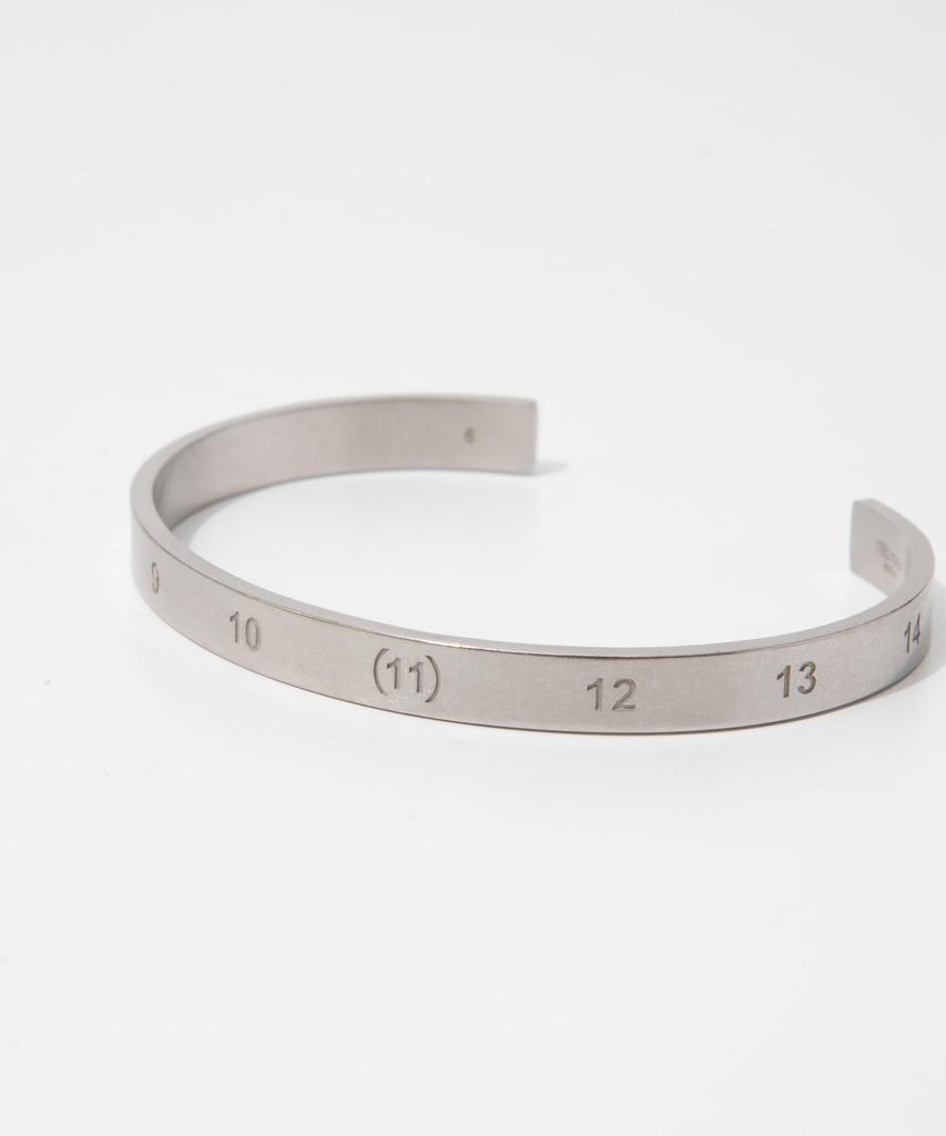 Maison Margiela Bangle SI8UY0003 SV0129 Brand 7 Numbering, Women's, Silver, Size [Used]