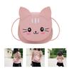 Unique Cats Pattern Shoulder Bag For Children Compact Size Adjustable Strap Crossbody Bags Girls Fashionable Mini Purse