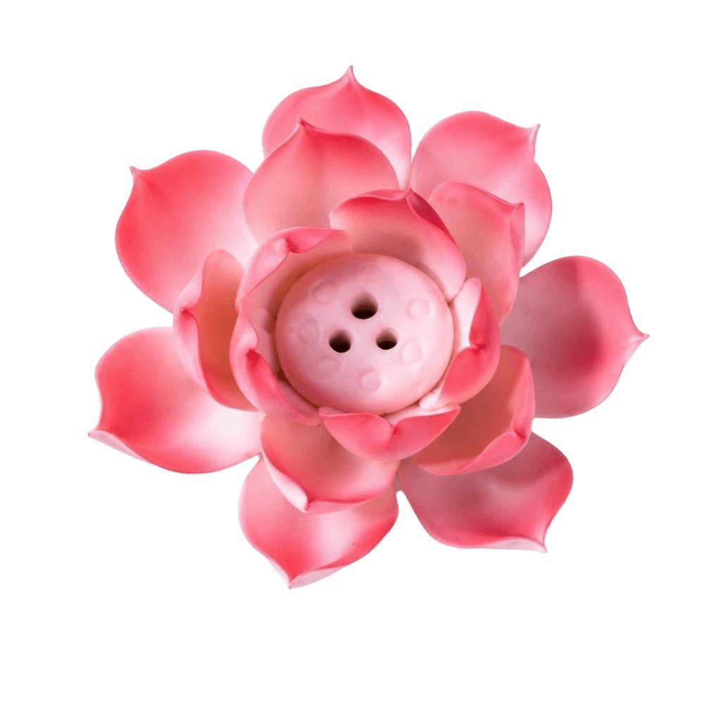 Flower Design Incense Stick Holder Ceramic Lotus Aromatherapy Stand Incense Burner Home Decor