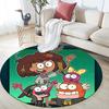 Amphibia pattern round rug,Carpet Rug for Living Room Bedroom Playroom ,Non-slip Floor Mat,Holiday Gifts and Birthday Gifts.
