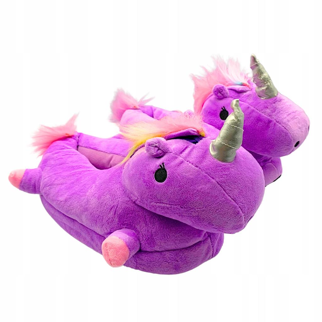 Unicorn Rainbow Winter Slippers For Women, Children, Warm 35-38