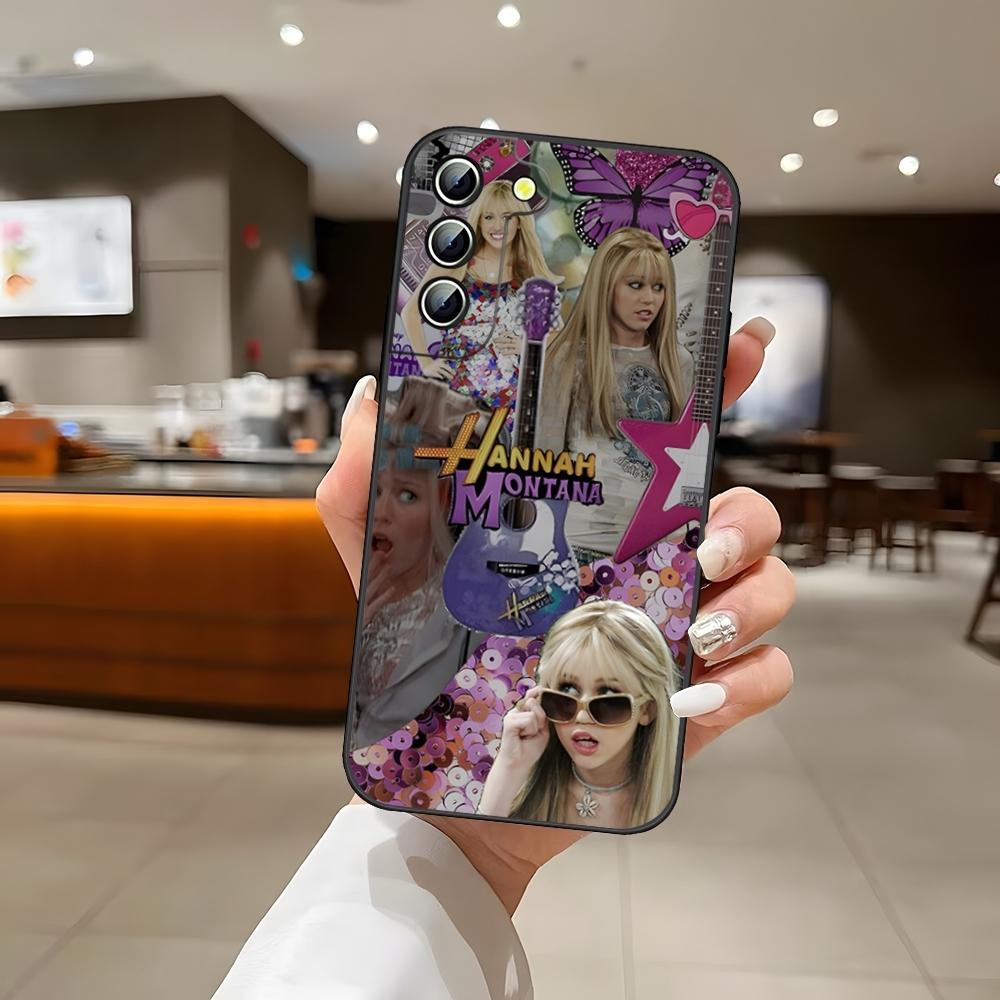 H-Hannah M-Montana Phone Case For S25 Samsung S26 S24 Ultra S22 S23 S20 Fe S21 Plus A54 A34 A16 A53 Back Cover