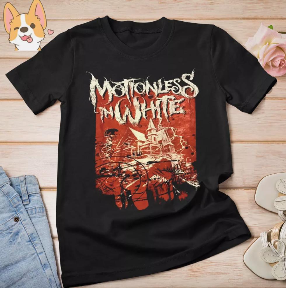 Новая черная футболка Motionless In White Подарок Фанатам Унисекс Вся футболка Унисекс Футболка M