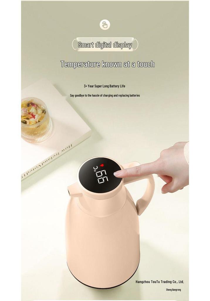Smart Insulated Large Capacity Thermos Kettle for Boiling and Keeping Water Warm