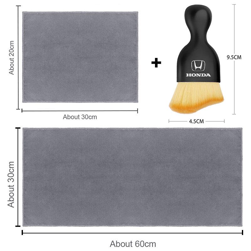 Car Interior Cleaning Soft Brush Car Wash Towel Microfiber Cleaning Rag Cloth for Honda Odyssey Spirior CRV CRX CRZ Civic XR-V HR-V Brv City Accord