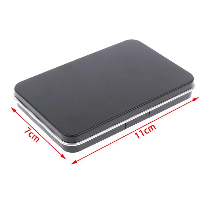 Glitter Makeup Dispensing Box with Mirror 1pcs Matte Black Empty Magnetic Cosmetics Palette Eyeshadow Blusher DIY Makeup Box