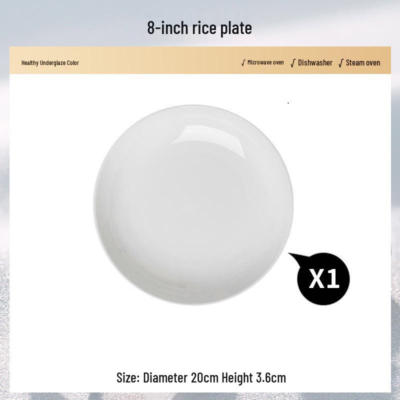 

Набор ребристых керамических западных тарелок: Ужин, Суп и Глубокие тарелки