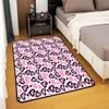 Kids Leopard Decor Carpet Area Rug Cute Pink Love Heart Living Room Rugs for Bedroom for Boys Girls Teens Modern Cheetah Indoor