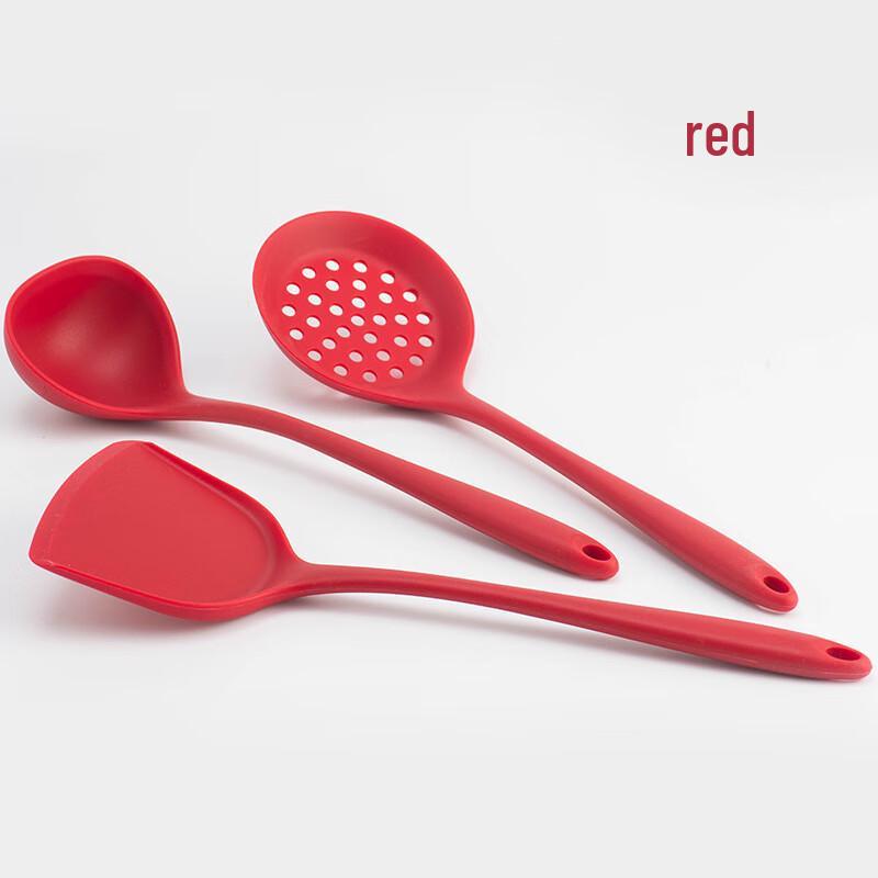 

ZISIZ Red Silicone 6-Piece Kitchen Utensil Set