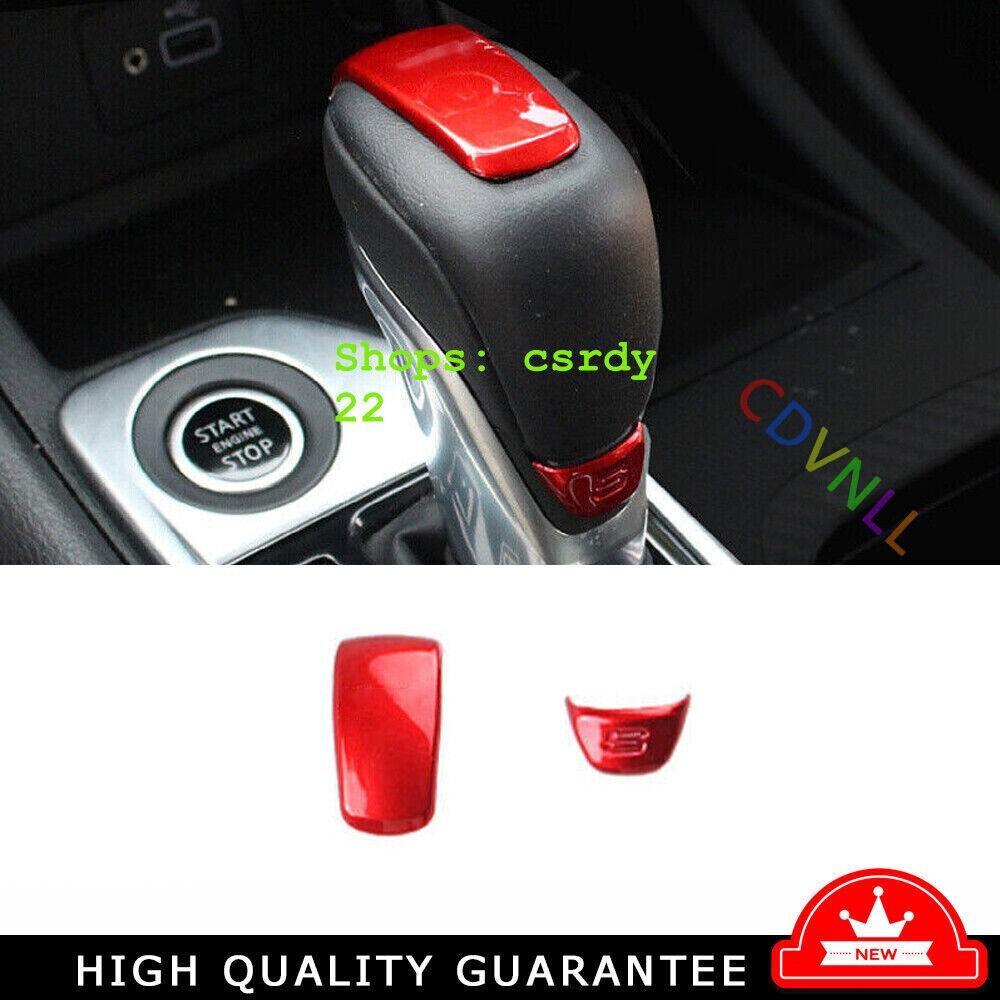 For Nissan Sentra Sylphy 20-2022 Bright Red Central Control Shift knob Trim 2PCS