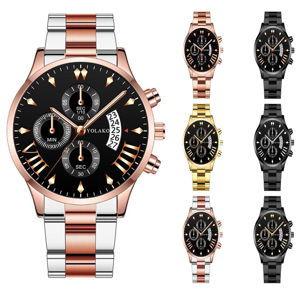 Men's Waterproof Luminous Running Alarm Clock Watch