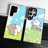 Cartoon Cute Peach Goma Shockproof Phone Case for Samsung Galaxy S26 Edge S25 Ultra S24 FE S23 Plus S21 Cover Anti Fall Fundas