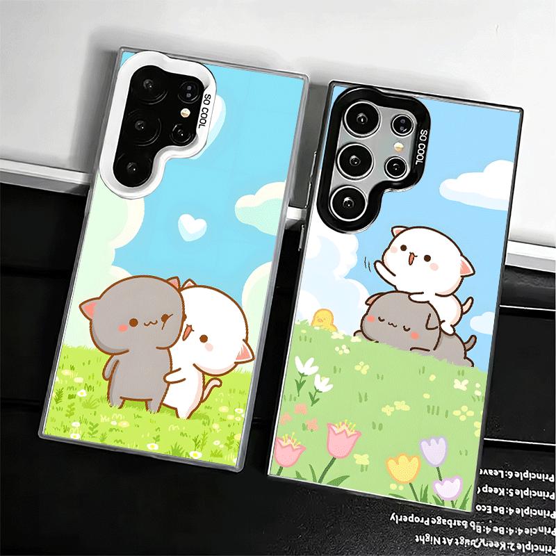 Cartoon Cute Peach Goma Shockproof Phone Case for Samsung Galaxy S26 Edge S25 Ultra S24 FE S23 Plus S21 Cover Anti Fall Fundas