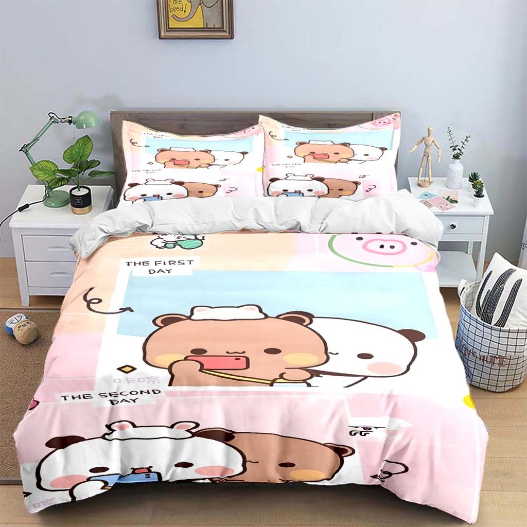 Exquisite Cartoon  B-Bubu Wallpaper  Anime Digital Printing Bedding Set Duvet Cover Comforter Bed  Youth Kids Girl Boys Gift