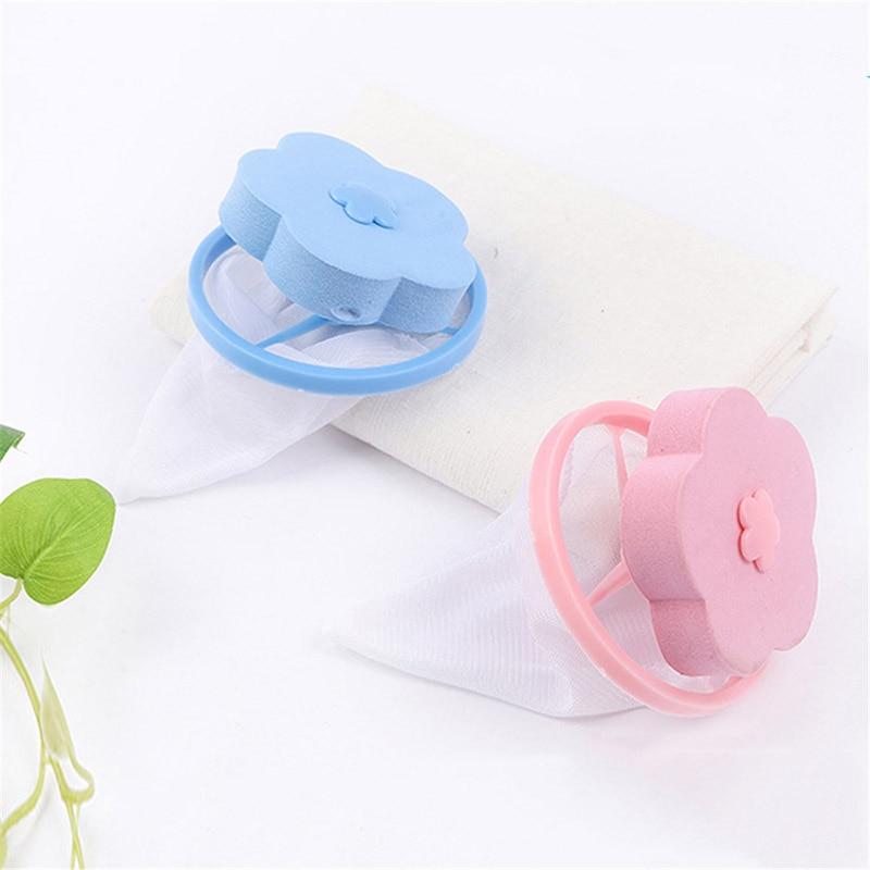 Washing Machine Hair Removal Floating Pet Fluff Filter Reusable Mesh Dirty Collection Bag