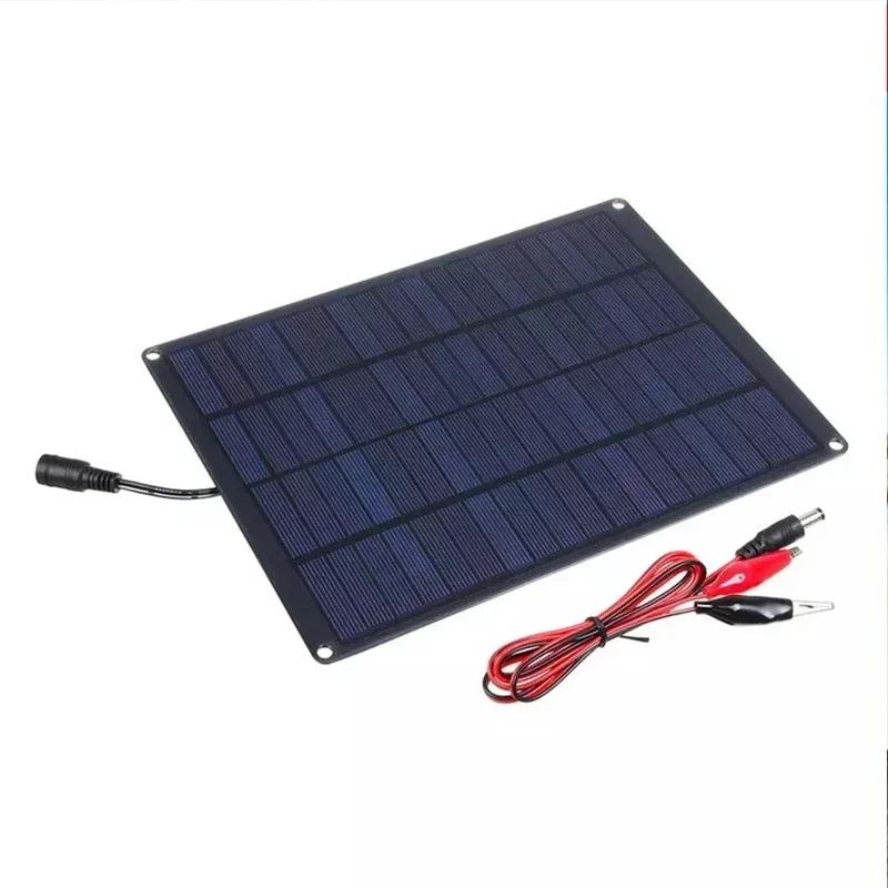 30W Solar Panel+20A/30A/60A Charge Controller&Clip Set 12V Battery Charger Energy Charging Plate Power Bank for Car Home Travel