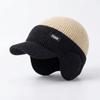 Thick Men's Knit Hat Windproof Ear Flap Hat New Cycling Beanie  Outdoor