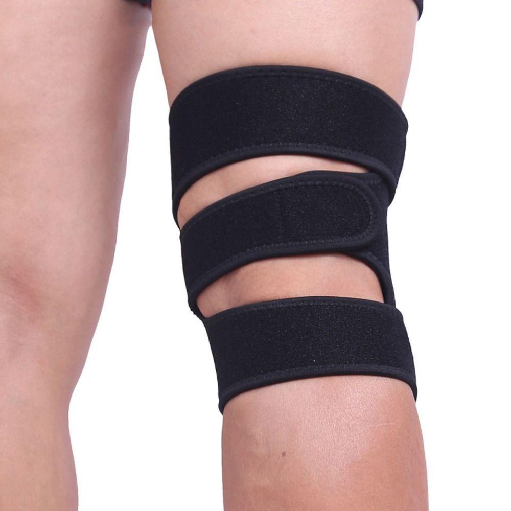Sports Safety SBR Polyester Knee Support Adjustable Keep Warm Wrap Brace Breathable Patella Protector