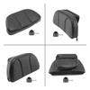 Universal For Harley Yamaha Honda Suzuki Kawasaki Chopper Motorcycle Driver Backrest PU Leather Cushion Pad With Storage Pouch