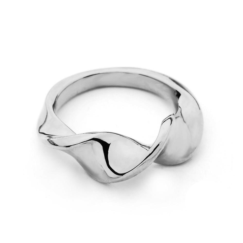 Irregular Ring Female Ins Does Not Fade Jewelry Fashion Ring Geometric European and American Hot One