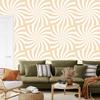Hippie wallpaper cream background, cream background for living room and bedroom 50x1000