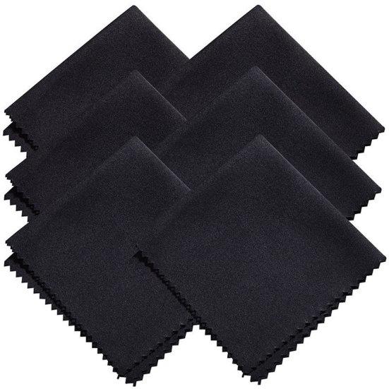 10Pcs Saw Tooth Edge Premium Microfiber Cleaning Cloths for Lens Glasses Screen