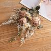Artificial Smile Dry Rose Bouquet - INS Style Fake Floral Greenery for Wedding Decor