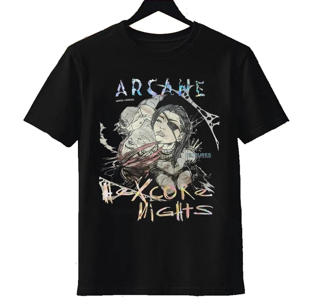 SALE!!! Arcane Hexcore Nights League Of Legends T Shirt 3XL