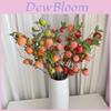 Faux Persimmon Fruit Branch For Home Decor With Foam Painted Berries