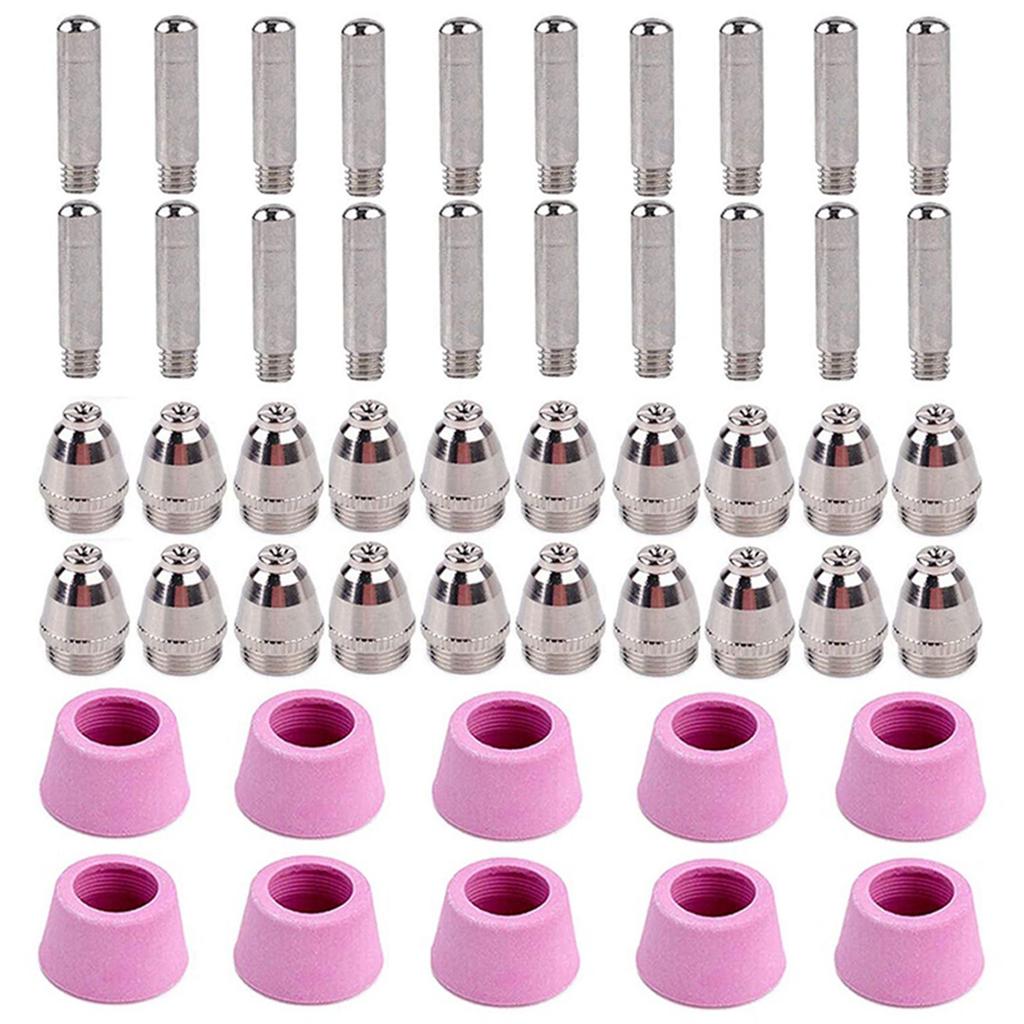 ABWR-150Pcs Plasma Cutter Torch Consumables Electrode Nozzles Cups Kit For AG-60 SG-55 WSD-60 Fit CUT-60 LGK-60 Plasma Cutter