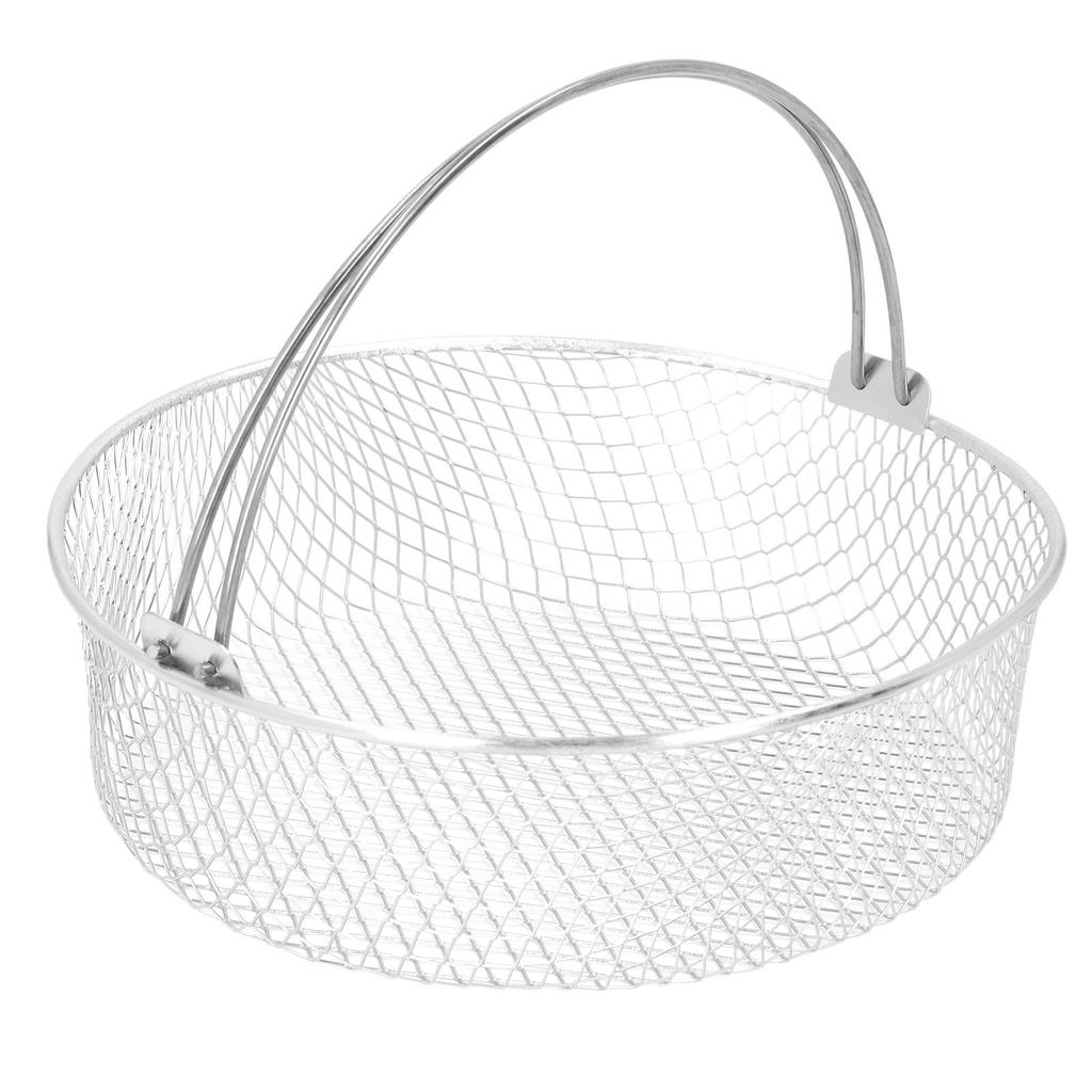 Fry Basket Stainless Steel with Handle Kitchen Fry Mesh Basket Cooking Accessory for French Fries