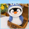 Penguin Transforming Shark Animal Plush Toy Kids Sleep Pillow Home Gift Decor