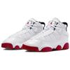 (GS) Air Jordan 6 Rings 'White University Red' Kids' 323419-160