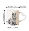 Schnauzer I - cup with a dog, adorable cup with a heart-shaped handle, universal gift from the Art-Dog brand