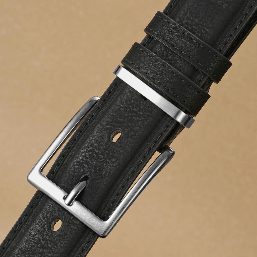 Belt Men'S Light Ripe Business Pin Buckle Belt Korean Jeans Belt Bandwidth 4Cm