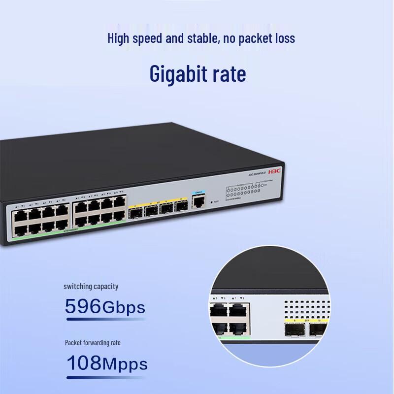 

H3C S5016PV6-EI 16-Port Gigabit Managed Switch