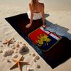 1 Stück Löwenschild Genua Strandtuch - Weiche, Saugfähige Mikrofaser, Leicht, Ideal für den Strand, Partys, Reisen, Camping Fan-Geschenke
