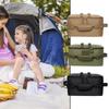 Camping Storage Bag Pot Carry Bag Water Resistant Folding Outdoor Camping Storage Stove Canister Pot Cookware Utensils Organizer