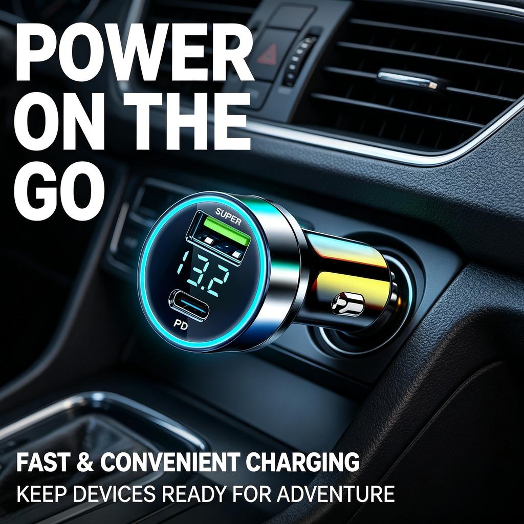 Cargador de coche rápido adaptador USB dual para encendedor de cigarrillos accesorios automotrices