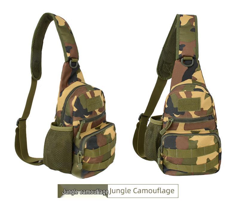 Men's Outdoor Multifunctional Crossbody Chest Bag with Water Bottle Holder - Ideal for Travel, Sports, and Mountaineering