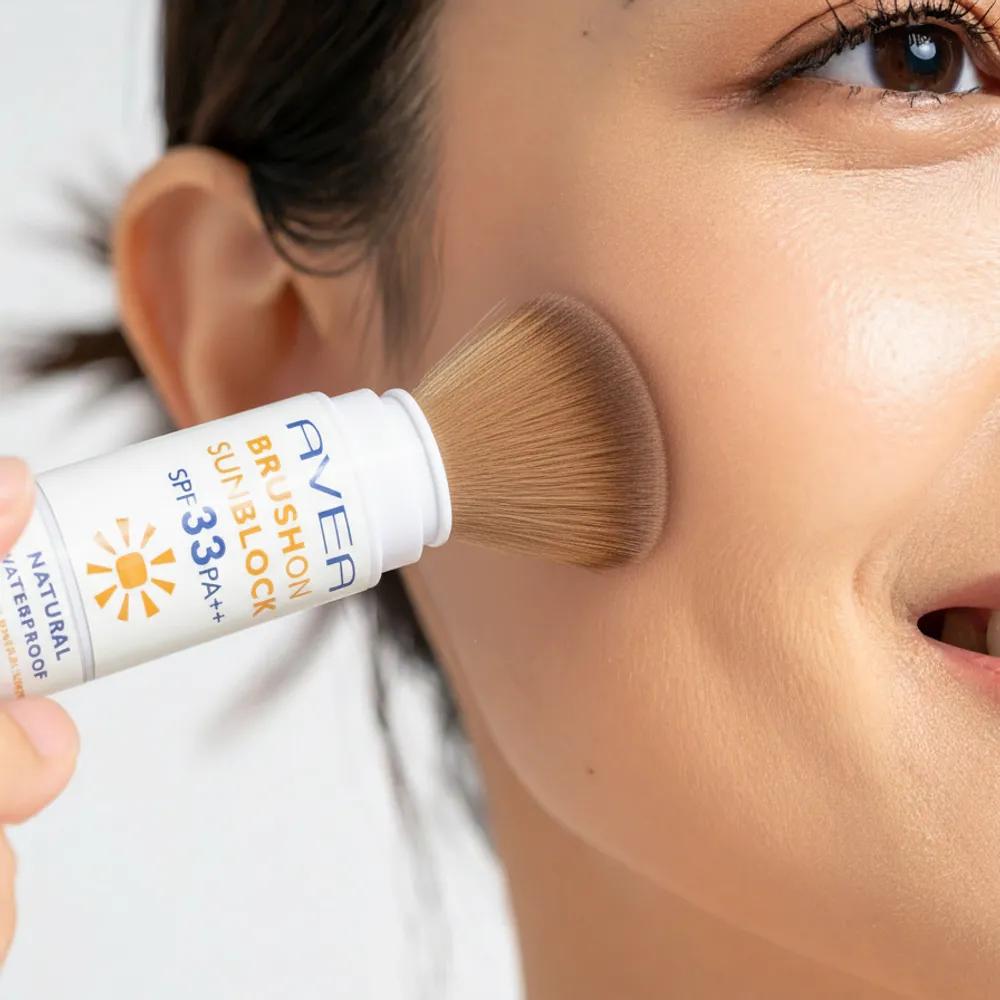 Mineral Sun Powder Cushion Natural Powder UV Protection Powder Natural Sun Sebum Care