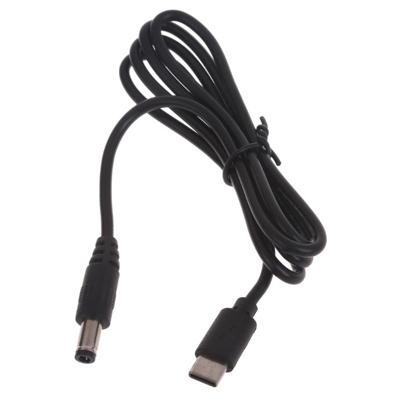 Male Type-C To DC5521 Power Cable Cord, USB C To 5.5x2.1mm Male Power Supply Wire Barrels Connector Charger Line