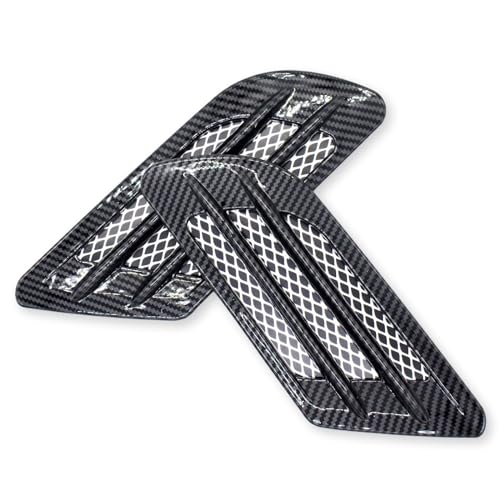 

Calm Wish Dummy Duct Capnet Front Body Fender Aero Air Intake Custom Dress Up Carbon Style 2 Pieces Universal