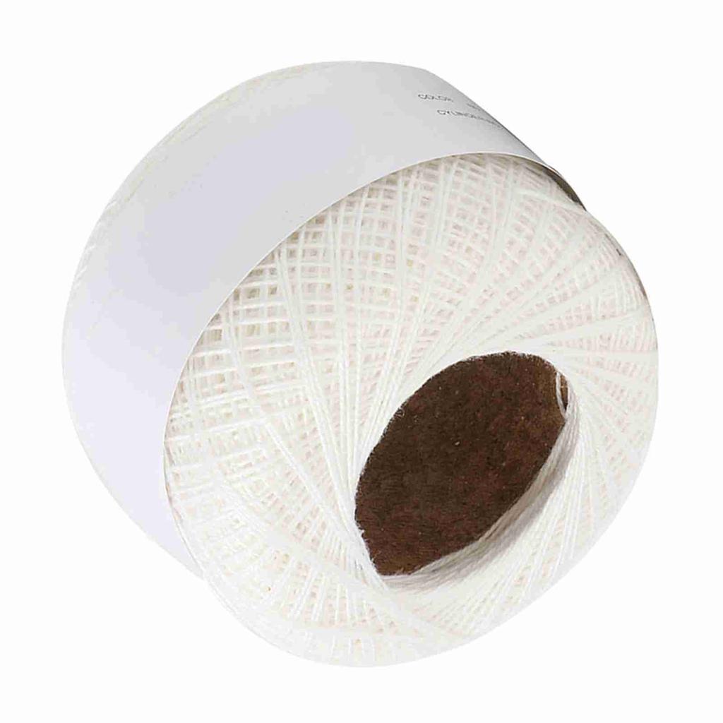 Lace Line Cotton Hand Crocheted   Silk Light Thin Line (6602 Rice White)