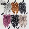 Pumpkin Hair Clip Halloween Bow Spring Clips for Women, Skeleton Ghost Hand Printed Festive Accessory Fabric Barrettes, Cute Horror Accessories
