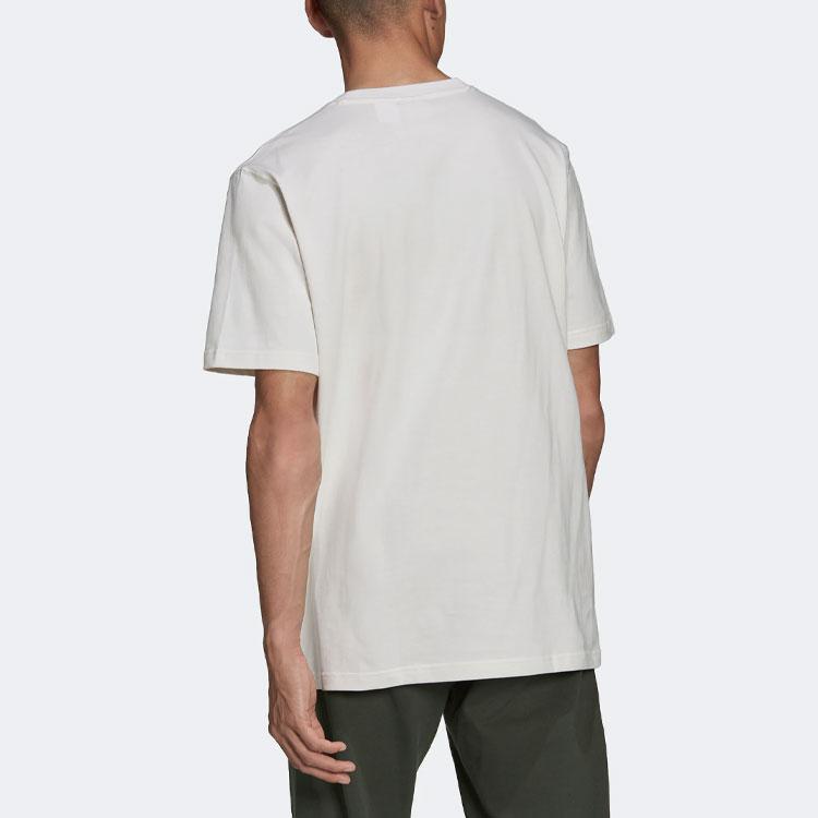 Adidas Originals Trefoil Butterfly Print Casual Sport Loose Short Sleeve T-Shirt Men Tops White HF4801