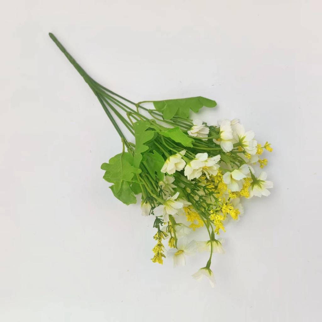 Artificial Flowers Artificial Small Daisy Simulation Green Plant Jumping Orchid Fake Flowers Bundle Wedding Home Silk Flower Decorative Props