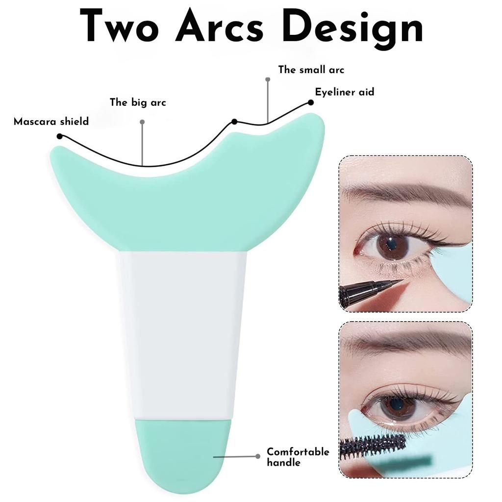 Silicone Eye Makeup Guard Tool(7 Colors) – Eyeliner, Eyeshadow & Mascara Shield Aid Guide Tool – No Smudge, Reusable, Soft & Flexible Beauty Assistant
