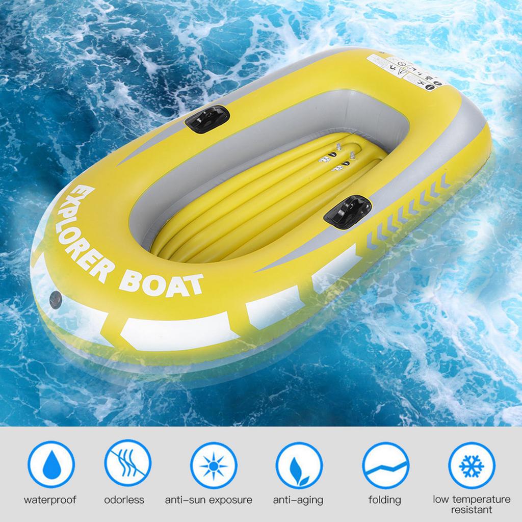 Inflatable Kayak Inflatable Canoe Inflatable Boat PVC Inflatable Kayak Canoe 2 Person Rowing Air Boat Fishing Drifting Diving